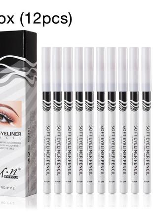 Карандаш 3 в 1 для глаз для губ для бровей menow soft eyeliner pensil белый10 фото