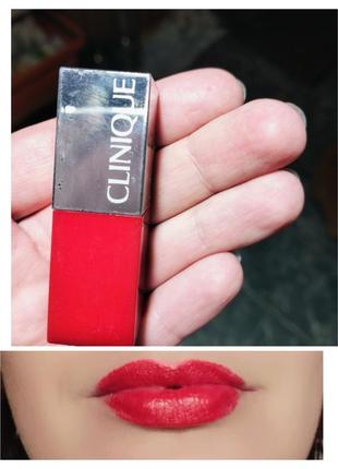 Помада clinique cherry pop+primer