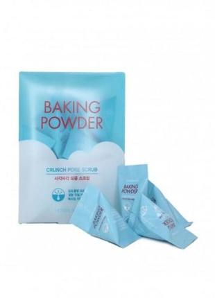 Скраб для лица с содой etude house crunch pore scrub baking powder2 фото