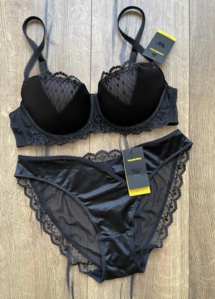 🖤комплект wonderbra. бюст 70в, трусики s. оригинал💯