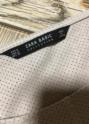 Замшевое нюдовое платье с перфорацией,оверсайз,zara7 фото