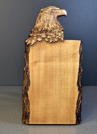 Доска разделочная деревянная с орлом. размер 47  х 25 см.