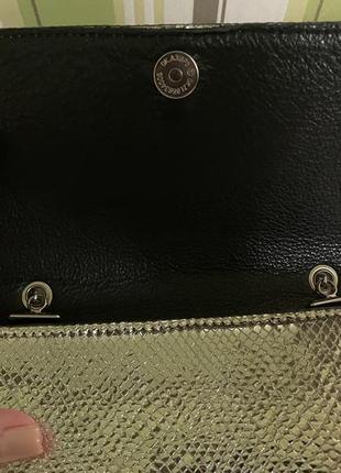 Кожаная сумка rittoni италия, нарядный клатч, сумочка
