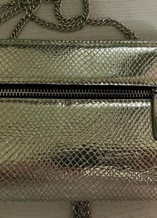 Кожаная сумка rittoni италия, нарядный клатч, сумочка