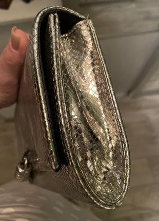 Кожаная сумка rittoni италия, нарядный клатч, сумочка