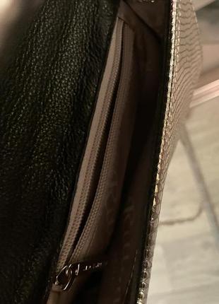 Кожаная сумка rittoni италия, нарядный клатч, сумочка