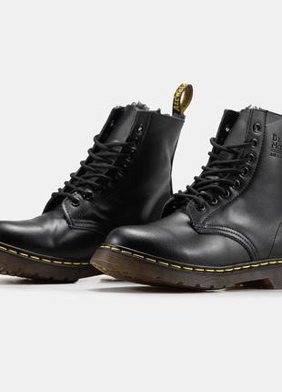 Жіночі черевики dr. martens classic хутро знижка sale / smb