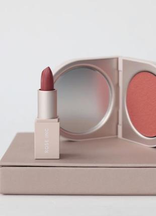 Лимитированный набор из румян и помады — rose inc the cream color lip & cheek set
