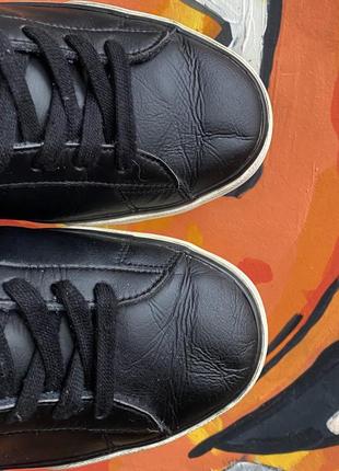 Nike кеды мокасины 44 размер кожаные чёрные оригинал4 фото