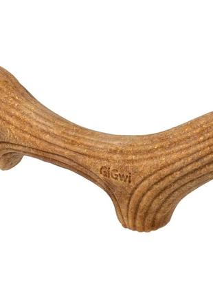 Іграшка для собак ріг жувальний gigwi wooden antler, дерево, полімер, s2 фото