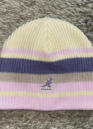 Шапка kangol 4 colours rib pull on, оригінал, one size unisex