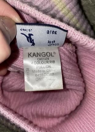Шапка kangol 4 colours rib pull on, оригінал, one size unisex5 фото