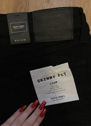 Новые мужские черные базовые джинсы liam 12109952 skinny fit9 фото