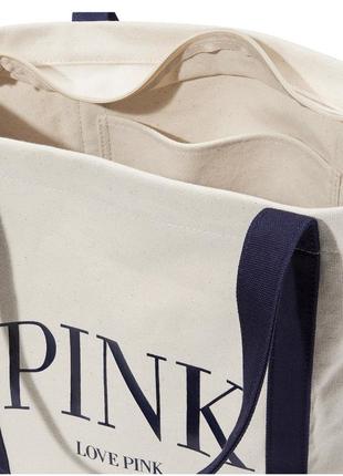 Якісна стильна сумка шопер victoria’s secret pink спортивна пляжна2 фото