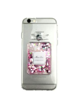 Чехол для iphone (айфон) 5/5s/se/6/6s/6 plus/6s plus прозрачный с блестками