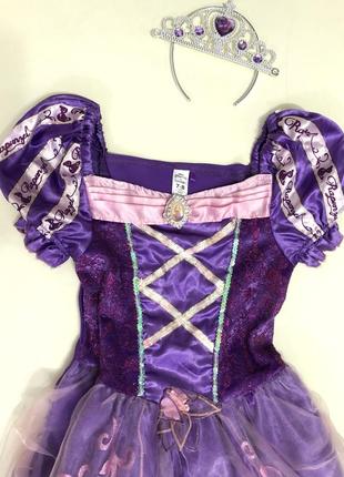 Шикарне плаття принцеси рапунцель, р. 7-9 років2 фото