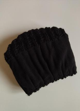 Женская полушерстяная шапка крупной вязки с подкладкой на флисе италия10 фото