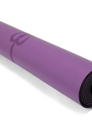 Коврик для йоги профессиональный easyfit pro каучук 5 мм фиолетовый