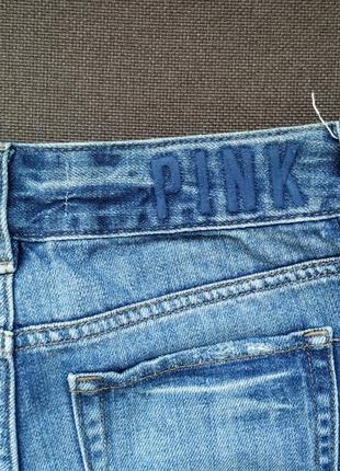 Шорты джинсовые victoria's secret pink, xs4 фото