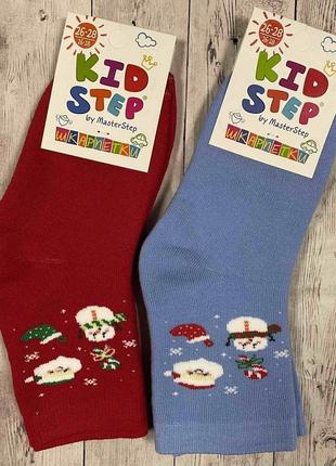 Шкарпетки носки дитячі детские новорічні новогодние махрові махра1 фото