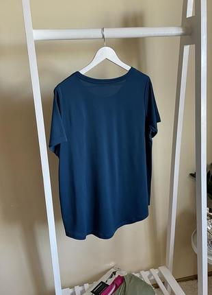 Футболка nike plus size sport t-shirt blauw большой размер3 фото