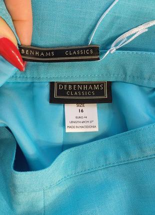 Фирменная debenhams юбка миди карандаш в нежно голубом цвете, размер 2хл9 фото