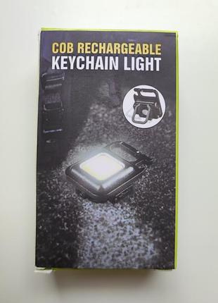 Ліхтарик акумуляторний кишеньковий із магнітом і карабіном7 фото