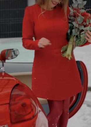 Плаття червоне з молнією