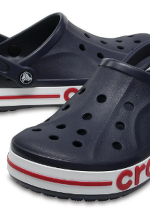 Чоловічі crocs bayaband крокси темно-синього кольору1 фото