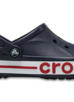 Чоловічі crocs bayaband крокси темно-синього кольору2 фото