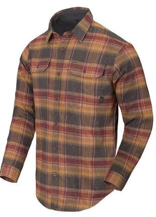 Сорочка helikon-tex® greyman - amber plaid1 фото