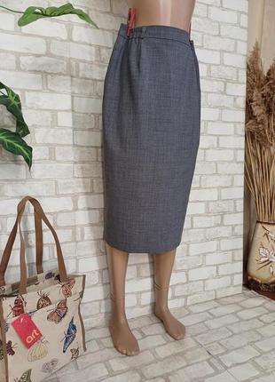 Новая мега теплая юбка миди карандаш на 44%шерсть в сером цвете, размер с-м3 фото