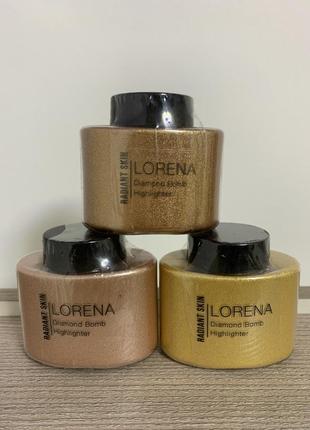 Хайлайтер розсипчастий lorena beauty diamond bomb 25 г