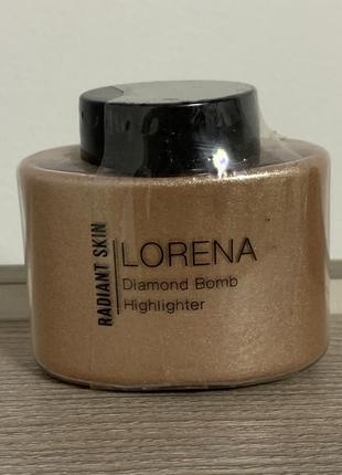 Хайлайтер розсипчастий lorena beauty diamond bomb 25 г2 фото