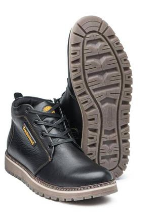 Зимові чоловічі черевики timberland, мужские зимние ботинки на меху7 фото