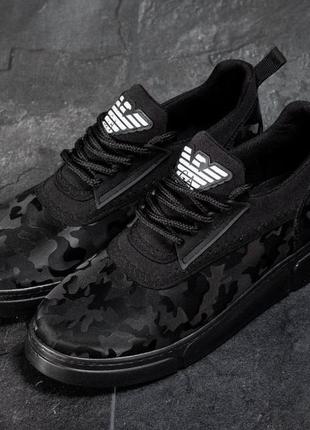 Кросівки emporio armani ea7 exchange camo SKINNY black