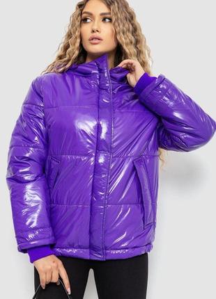 Куртка женская демисезонная, цвет фиолетовый, размер s, 235r2001