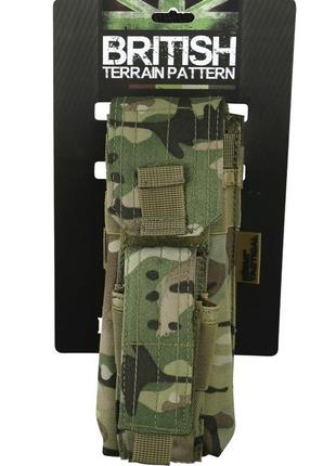 Підсумок для ак і пістолетного магазину kombat uk single mag pouch with pistol mag