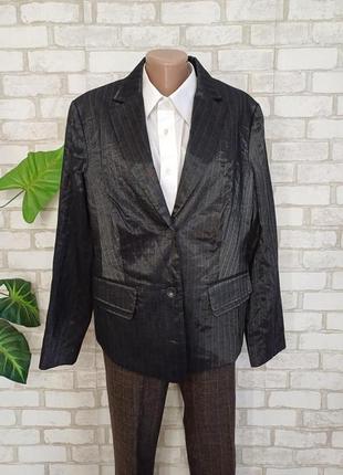 Новий якісний піджак/жакет у темному кольорі з переливами тканини, розмір 2хл