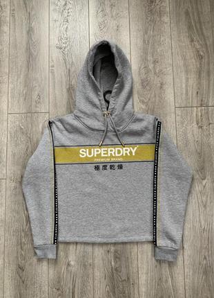 Superdry худі укорочене овершот плотний м розмір2 фото