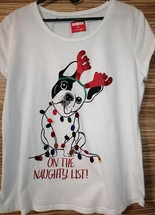 Футболка з різдвяним принтом від george