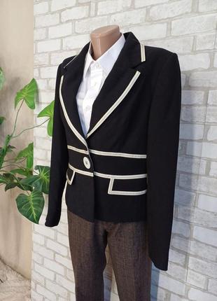 Фирменный marks & spencer лаконичный стильный пиджак/жакет в черном цвете, размер л-хл4 фото