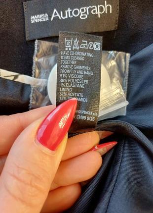 Фирменный marks & spencer лаконичный стильный пиджак/жакет в черном цвете, размер л-хл9 фото
