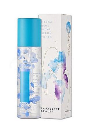 Зволожувальна сироватка-тонер lapalette beauty hydra blue petal serum toner5 фото