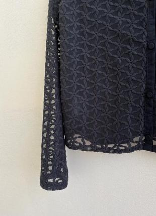 ❄️распродаж❄️ черная кружевная блуза h&amp;m4 фото