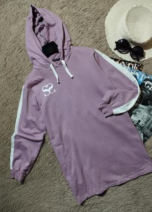 Красивое детское спортивное платье -худи/платье