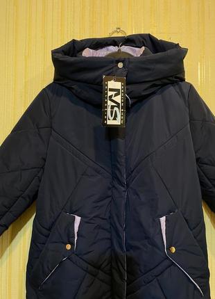 Новая зима длинная женская куртка пальто mangust 46р. харков4 фото