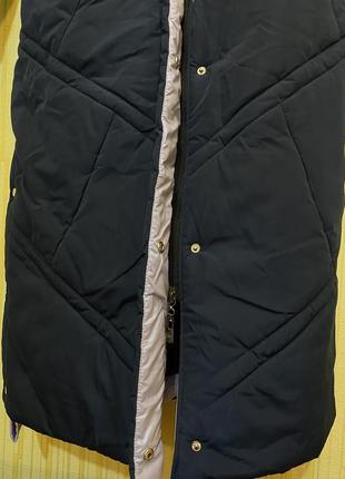 Новая зима длинная женская куртка пальто mangust 46р. харков6 фото