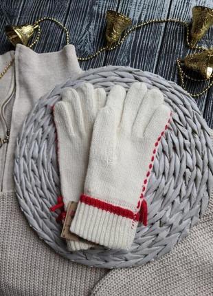 ❄️❄️❄️ перчатки шерсть с бантиком