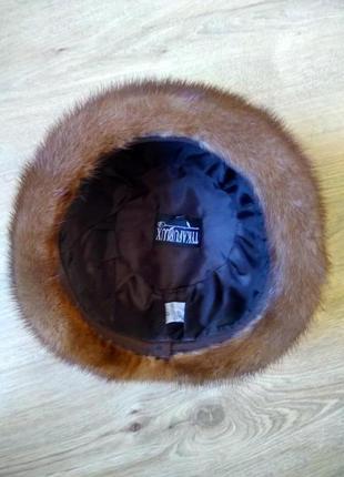 Изысканная женская норковая шапка/зимняя шапка меховая натуральная из норки7 фото